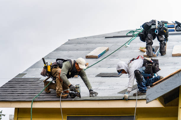 Professional Roofing technician working in Falmouth, IN